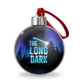 Ёлочный шар с принтом The Long Dark Logo в Екатеринбурге, Пластик | Диаметр: 77 мм | Тематика изображения на принте: alaska | long dark | the long dark | аляска | выживание | длинная тьма | долгая тьма | игра long dark