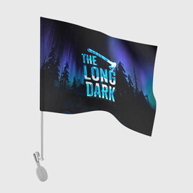 Флаг для автомобиля с принтом The Long Dark Logo в Екатеринбурге, 100% полиэстер | Размер: 30*21 см | alaska | long dark | the long dark | аляска | выживание | длинная тьма | долгая тьма | игра long dark