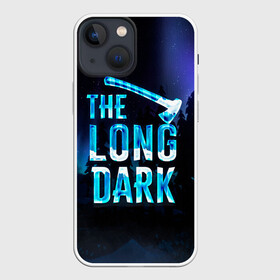 Чехол для iPhone 13 mini с принтом The Long Dark Logo в Екатеринбурге,  |  | Тематика изображения на принте: alaska | long dark | the long dark | аляска | выживание | длинная тьма | долгая тьма | игра long dark