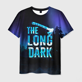 Мужская футболка 3D с принтом The Long Dark Logo в Екатеринбурге, 100% полиэфир | прямой крой, круглый вырез горловины, длина до линии бедер | alaska | long dark | the long dark | аляска | выживание | длинная тьма | долгая тьма | игра long dark