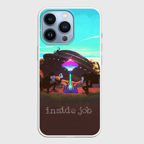 Чехол для iPhone 13 Pro с принтом Mike Inside Job в Екатеринбурге,  |  | горы | гриб | камни | нло | приматы