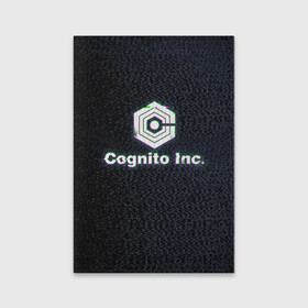 Обложка для паспорта матовая кожа с принтом Экран Cognito Inc в Екатеринбурге, натуральная матовая кожа | размер 19,3 х 13,7 см; прозрачные пластиковые крепления | Тематика изображения на принте: знак | лого | надпись | помехи | экран