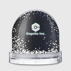 Игрушка Снежный шар с принтом Экран Cognito Inc в Екатеринбурге, Пластик | Изображение внутри шара печатается на глянцевой фотобумаге с двух сторон | знак | лого | надпись | помехи | экран