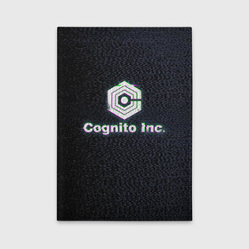 Обложка для автодокументов с принтом Экран Cognito Inc в Екатеринбурге, натуральная кожа |  размер 19,9*13 см; внутри 4 больших “конверта” для документов и один маленький отдел — туда идеально встанут права | знак | лого | надпись | помехи | экран