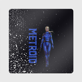 Магнит виниловый Квадрат с принтом Aran Metroid в Екатеринбурге, полимерный материал с магнитным слоем | размер 9*9 см, закругленные углы | game | logo | mercurysteam | metroid | metroid dread | metroid fusion | samus aran | игра | компьютерная игра | лого | логотип | метроид | метроид дреад | мэтроид | мэтройдо дореддо | самус аран | эмблема