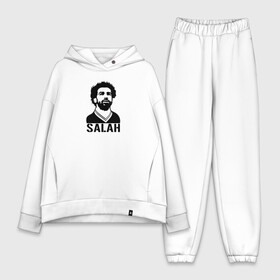 Женский костюм хлопок Oversize с принтом Salah портрет в Екатеринбурге,  |  | basel | champion | chelsea | fifa | lfc | liverpool | mo salah | mohamed salah | mokawloon | roma | soccer | uefa | базель | египет | ливерпуль | лига чемпионов | лфк | мокавлун | мохаммед салах | рома | уефа | фифа | футбол