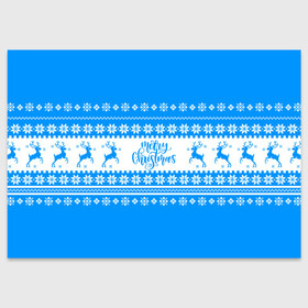 Поздравительная открытка с принтом MERRY CHRISTMAS | BLUE в Екатеринбурге, 100% бумага | плотность бумаги 280 г/м2, матовая, на обратной стороне линовка и место для марки
 | Тематика изображения на принте: 2020 | 2021 | 2022 | christmas | merry | santa | дед мороз | кот | леденец | мяу | нг | новогодний | новый год | олени | рождество | санта клаус | свитер | узоры