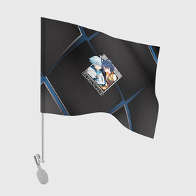 Флаг для автомобиля с принтом Сян Лин и Чун Юнь пейринг в Екатеринбурге, 100% полиэстер | Размер: 30*21 см | chongyun | genshin impact | xiangling | аниме | геншин импакт | геншин удар | пейринг | сян лин | чун юнь