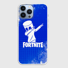 Чехол для iPhone 13 Pro Max с принтом Marshmello зимний в Екатеринбурге,  |  | fortnite | fortnite 2 | fortnite x | marshmello | маршмелло | фортнайт | фортнайт 2 | фортнайт глава 2