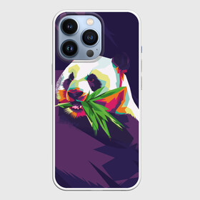Чехол для iPhone 13 Pro с принтом Панда  с бамбуком в Екатеринбурге,  |  | живопись | животное | медведь | панда | японский мишка
