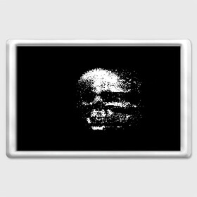Магнит 45*70 с принтом Skulls glitch в Екатеринбурге, Пластик | Размер: 78*52 мм; Размер печати: 70*45 | dark | fashion | glitch | hype | skull | глитч | мода | тёмный | хайп | череп