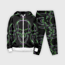 Детский костюм 3D с принтом Skulls vanguard pattern 2077 в Екатеринбурге,  |  | fashion | hype | neon | pattern | skull | vanguard | авангард | неон | узор | хайп | череп