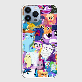 Чехол для iPhone 13 Pro Max с принтом My Little Pony Персонажи в Екатеринбурге,  |  | Тематика изображения на принте: friendship is magic | mlp | my little pony | pinky pie | pony | spike | swag | sweaty ba | дружба | искорка | крошка бель | литл пони | маленькие пони | мой маленький пони | мульфтфильм | пони | поняши | поняшки | сва