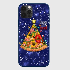 Чехол для iPhone 12 Pro Max с принтом Новогодняя Елка Пицца в Екатеринбурге, Силикон |  | Тематика изображения на принте: christmas | pizza | гирлянда | елка | ель | звезда | новый год | пицца | рождество