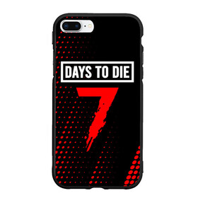 Чехол для iPhone 7Plus/8 Plus матовый с принтом 7 DAYS TO DIE + Полутона в Екатеринбурге, Силикон | Область печати: задняя сторона чехла, без боковых панелей | 7 days to die | days | die | logo | zombie | дай | дейс | зомби | игра | игры | лого | логотип | полутона | севен | севен дейс | символ | символы | хоррор