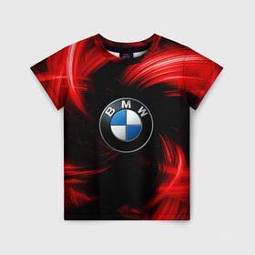 Детская футболка 3D с принтом BMW RED BEAST в Екатеринбурге, 100% гипоаллергенный полиэфир | прямой крой, круглый вырез горловины, длина до линии бедер, чуть спущенное плечо, ткань немного тянется | autosport | bmw | motorsport | авто | автоспорт | бмв | в тренде | красный | машина | подарок | популярое | рекомендации | спорт