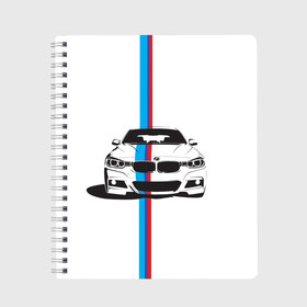 Тетрадь с принтом BMW | WILD BEAST в Екатеринбурге, 100% бумага | 48 листов, плотность листов — 60 г/м2, плотность картонной обложки — 250 г/м2. Листы скреплены сбоку удобной пружинной спиралью. Уголки страниц и обложки скругленные. Цвет линий — светло-серый
 | bmw | e34 | e36 | m style | sport | x3 | x5 | x6 | x7 | авто | автомобиль | автоспорт | беха | бмв | бумер | в топе | как у всех | м пакет | рекомендации | спорт | хочу