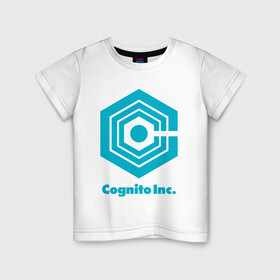 Детская футболка хлопок с принтом Корпорация Заговор Cognito Inc в Екатеринбурге, 100% хлопок | круглый вырез горловины, полуприлегающий силуэт, длина до линии бедер | Тематика изображения на принте: cognito inc | inside job | shadow government | когнито | корпорация заговор | мультфильм | рейган ридли | теневое правительство | теории заговора