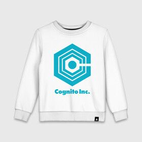 Детский свитшот хлопок с принтом Корпорация Заговор Cognito Inc в Екатеринбурге, 100% хлопок | круглый вырез горловины, эластичные манжеты, пояс и воротник | cognito inc | inside job | shadow government | когнито | корпорация заговор | мультфильм | рейган ридли | теневое правительство | теории заговора