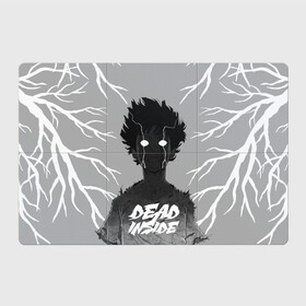 Магнитный плакат 3Х2 с принтом DEAD INSIDE (Mob psycho) в Екатеринбурге, Полимерный материал с магнитным слоем | 6 деталей размером 9*9 см | dead inside | mob psycho | аниме | ветки | персонаж | рисунок