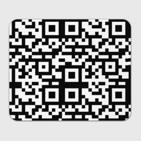 Прямоугольный коврик для мышки с принтом qr code куаркод в Екатеринбурге, натуральный каучук | размер 230 х 185 мм; запечатка лицевой стороны | Тематика изображения на принте: covid | qr code | антикороновирус | ковид | куаркод | привика