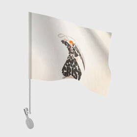 Флаг для автомобиля с принтом Ичиго надпись с мечом Bleach в Екатеринбурге, 100% полиэстер | Размер: 30*21 см | anime | bleach | kurosaki ichigo | manga | аниме | блеач | блич | бличь | в маске | дом куросаки | итиго | ичиго | ичиго куросаки | каракура | клиника куросаки | кто защищает | куросаки итиго | манга | общество душ