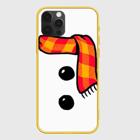 Чехол для iPhone 12 Pro с принтом Snowman Outfit в Екатеринбурге, силикон | область печати: задняя сторона чехла, без боковых панелей | attributes | buttons | christmas | new | scarf | snow | snowman | snowy | woman | year | атрибутика | баба | год | новый | пуговица | пуговицы | рождество | снег | снеговик | снежная | шарф