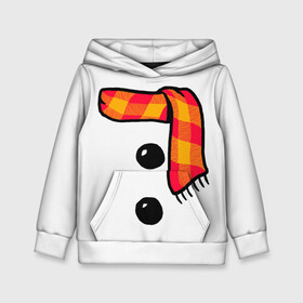 Детская толстовка 3D с принтом Snowman Outfit в Екатеринбурге, 100% полиэстер | двухслойный капюшон со шнурком для регулировки, мягкие манжеты на рукавах и по низу толстовки, спереди карман-кенгуру с мягким внутренним слоем | attributes | buttons | christmas | new | scarf | snow | snowman | snowy | woman | year | атрибутика | баба | год | новый | пуговица | пуговицы | рождество | снег | снеговик | снежная | шарф