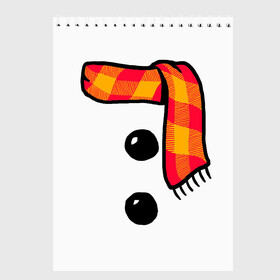 Скетчбук с принтом Snowman Outfit в Екатеринбурге, 100% бумага
 | 48 листов, плотность листов — 100 г/м2, плотность картонной обложки — 250 г/м2. Листы скреплены сверху удобной пружинной спиралью | attributes | buttons | christmas | new | scarf | snow | snowman | snowy | woman | year | атрибутика | баба | год | новый | пуговица | пуговицы | рождество | снег | снеговик | снежная | шарф