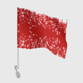Флаг для автомобиля с принтом Вечный снегопад в Екатеринбурге, 100% полиэстер | Размер: 30*21 см | 2021 | 2022 | happy new year | happy new year 2022 | новый год | новый год 2022 | праздник | снежинки