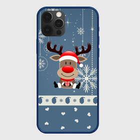 Чехол для iPhone 12 Pro Max с принтом New Years Deer в Екатеринбурге, Силикон |  | 2021 | 2022 | happy new year | happy new year 2022 | новогодний олень | новый год | новый год 2022 | олень с подарком