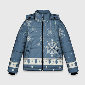 Зимняя куртка для мальчиков 3D с принтом Капелька новогоднего настроения в Екатеринбурге, ткань верха — 100% полиэстер; подклад — 100% полиэстер, утеплитель — 100% полиэстер | длина ниже бедра, удлиненная спинка, воротник стойка и отстегивающийся капюшон. Есть боковые карманы с листочкой на кнопках, утяжки по низу изделия и внутренний карман на молнии. 

Предусмотрены светоотражающий принт на спинке, радужный светоотражающий элемент на пуллере молнии и на резинке для утяжки | 2021 | 2022 | happy new year | happy new year 2022 | новый год | новый год 2022 | санта | снежинки