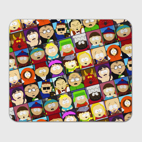 Прямоугольный коврик для мышки с принтом SOUTH PARK   ЮЖНЫЙ ПАРК   УЗОР   PATTERN в Екатеринбурге, натуральный каучук | размер 230 х 185 мм; запечатка лицевой стороны | eric cartman | park | pattern | south | south park | кайл | картман | картмен | кени | кеннет | кенни | они убили кени | парк | саус парк | сволочи | стэнли | узор | эрик | южный | южный парк