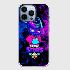 Чехол для iPhone 13 Pro с принтом Brawl Stars Леон Носорог 2022 в Екатеринбурге,  |  | Тематика изображения на принте: бравл старс | игра | леон | неон | носорог | скин