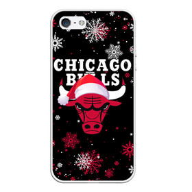 Чехол для iPhone 5/5S матовый с принтом НОВОГОДНИЙ CHICAGO BULLS 2022 СНЕЖИНКИ в Екатеринбурге, Силикон | Область печати: задняя сторона чехла, без боковых панелей | 2022 | 23 | basketball | bulls | chicago bulls | jordan | logo | michael jordan | nba | red | sport | баскетбол | быки | джордан | лого | майкл джордан | новогодний чикаго булс | новый год | спорт | чикаго буллс | чикаго булс новый год