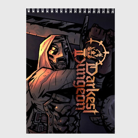 Скетчбук с принтом Darkest Dungeon 2 (Темнейшее подземелье 2) в Екатеринбурге, 100% бумага
 | 48 листов, плотность листов — 100 г/м2, плотность картонной обложки — 250 г/м2. Листы скреплены сверху удобной пружинной спиралью | Тематика изображения на принте: darkest dungeon | dd | rpg | the butchers circus | the colour of madness | the crimson court | the shieldbreaker | игры | подземелье | темнейшее подземелье