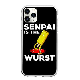 Чехол для iPhone 11 Pro матовый с принтом SENPAI IS THE WURST сосиска и горчичка в Екатеринбурге, Силикон |  | ahegao | anime | kawai | kowai | manga | oppai | otaku | sempai | senpai | sugoi | waifu | yandere | аниме | ахегао | вайфу | ковай | манга | отаку | семпай | сенпай | тренд