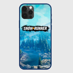 Чехол для iPhone 12 Pro Max с принтом SnowRunner СноуРаннер логотип в Екатеринбурге, Силикон |  | race | snowrunner | гонки | гонки по бездорожью | гоночные игры | зимние гонки | снежные гонки | снежный бегун | сноу раннер | сноураннер