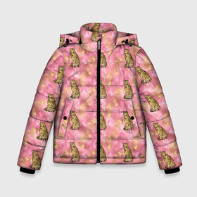 Зимняя куртка для мальчиков 3D с принтом Золотой тигр GOLD TIGER в Екатеринбурге, ткань верха — 100% полиэстер; подклад — 100% полиэстер, утеплитель — 100% полиэстер | длина ниже бедра, удлиненная спинка, воротник стойка и отстегивающийся капюшон. Есть боковые карманы с листочкой на кнопках, утяжки по низу изделия и внутренний карман на молнии. 

Предусмотрены светоотражающий принт на спинке, радужный светоотражающий элемент на пуллере молнии и на резинке для утяжки | 2022 | год тигра | новый год | новый год 2022 | символ года | тигр | тигренок | тигрица | тигры