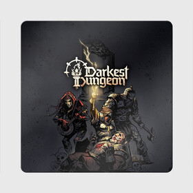 Магнит виниловый Квадрат с принтом Darkest Dungeon Темнейшее подземелье в Екатеринбурге, полимерный материал с магнитным слоем | размер 9*9 см, закругленные углы | darkest dungeon | dd | rpg | the butchers circus | the colour of madness | the crimson court | the shieldbreaker | игры | подземелье | темнейшее подземелье