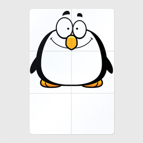 Магнитный плакат 2Х3 с принтом Глазастый пингвин в Екатеринбурге, Полимерный материал с магнитным слоем | 6 деталей размером 9*9 см | арктика | девушкам | детский | детям | для детей | зима | крылья | лёд | мороз | пингвин | природа | птица | холод