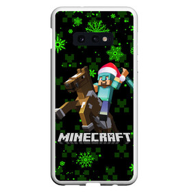 Чехол для Samsung S10E с принтом MINECRAFT НОВОГОДНИЙ КРИПЕРЫ в Екатеринбурге, Силикон | Область печати: задняя сторона чехла, без боковых панелей | Тематика изображения на принте: 2022 | block | creeper | cube | minecraft | piggy | pixel | tnt | блок | гаст | геометрия | дед мороз | крафт | крипер | кубики | майнкрафт | новогодний minecraft | новогодний майнкрафт | новый год | пиксели | санта клаус | свинья | тнт