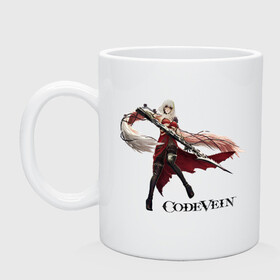 Кружка керамическая с принтом Ева Ру Игра Code Vein в Екатеринбурге, керамика | объем — 330 мл, диаметр — 80 мм. Принт наносится на бока кружки, можно сделать два разных изображения | ева | игра | код вейн | компьютерная игра | персонаж