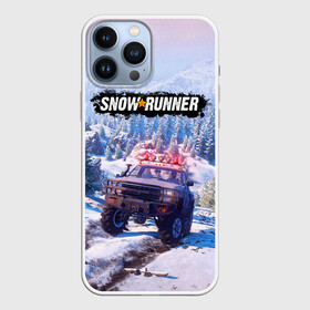 Чехол для iPhone 13 Pro Max с принтом SnowRunner Гонки по бездорожью в Екатеринбурге,  |  | Тематика изображения на принте: auto | car | race | snowrunner | авто | автомобиль | гонки | гонки по бездорожью | гоночные игры | джип | зимние гонки | машина | пикап | снежные гонки | снежный бегун | сноу раннер | сноураннер | тачка