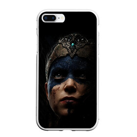 Чехол для iPhone 7Plus/8 Plus матовый с принтом Hellblade 2022 в Екатеринбурге, Силикон | Область печати: задняя сторона чехла, без боковых панелей | викинги | девушка | игра | племя | средневековье