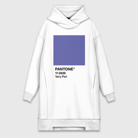 Платье-худи хлопок с принтом Цвет Pantone 2022 года - Very Peri в Екатеринбурге,  |  | pantone | very peri | violet | графический дизайн | дизайн | дизайнерский мем | дизигн | дизигнер | мем | пантон | сиреневый | фиолетовый | цвет 2022 года | цвет года | цвет пантон