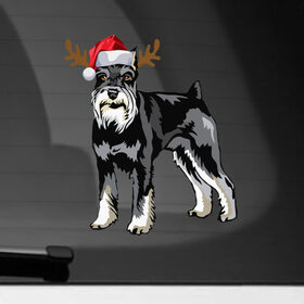 Наклейка на автомобиль с принтом New Year - Dog в Екатеринбурге, ПВХ |  | 2022 | christmas | claus | dog | new year | santa | snow | tiger | winter | год тигра | дед мороз | елка | животные | зима | мороз | новый год | олень | пёс | подарок | праздник | рождество | санта клаус | снег | снеговик | снегурочка