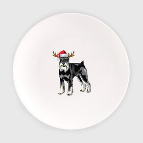 Тарелка с принтом New Year - Dog в Екатеринбурге, фарфор | диаметр - 210 мм
диаметр для нанесения принта - 120 мм | Тематика изображения на принте: 2022 | christmas | claus | dog | new year | santa | snow | tiger | winter | год тигра | дед мороз | елка | животные | зима | мороз | новый год | олень | пёс | подарок | праздник | рождество | санта клаус | снег | снеговик | снегурочка