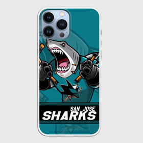 Чехол для iPhone 13 Pro Max с принтом San Jose Sharks, Сан Хосе Шаркс в Екатеринбурге,  |  | Тематика изображения на принте: hockey | nhl | san jose | san jose sharks | sharks | usa | акула | маскот | нхл | сан хосе | санхосе | санхосе шаркс | спорт | сша | хоккей | шайба | шаркс