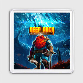 Магнит 55*55 с принтом Deep Rock Galactic / Scout в Екатеринбурге, Пластик | Размер: 65*65 мм; Размер печати: 55*55 мм | Тематика изображения на принте: collier | deep rock galactic | drg | dwarf | gnome | miner | pitman | scout | гном | дип рок галактик | добыча минералов | космические шахтеры | разведчик | шахтеры